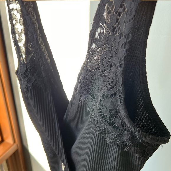 Top Shop Black Lace Bodysuit (S) - Picture 2 of 2
